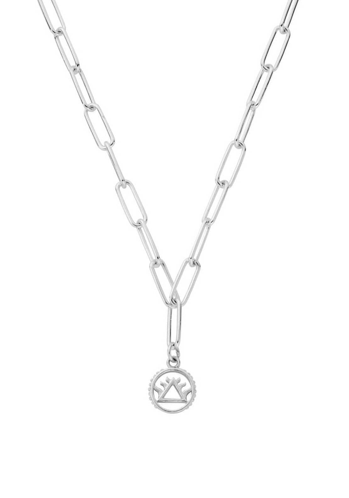 Chlobo Link Chain Fire Necklace, Silver