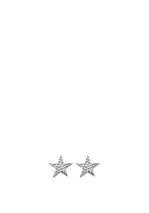 Chlobo Sparkle Star Stud Earrings, Silver