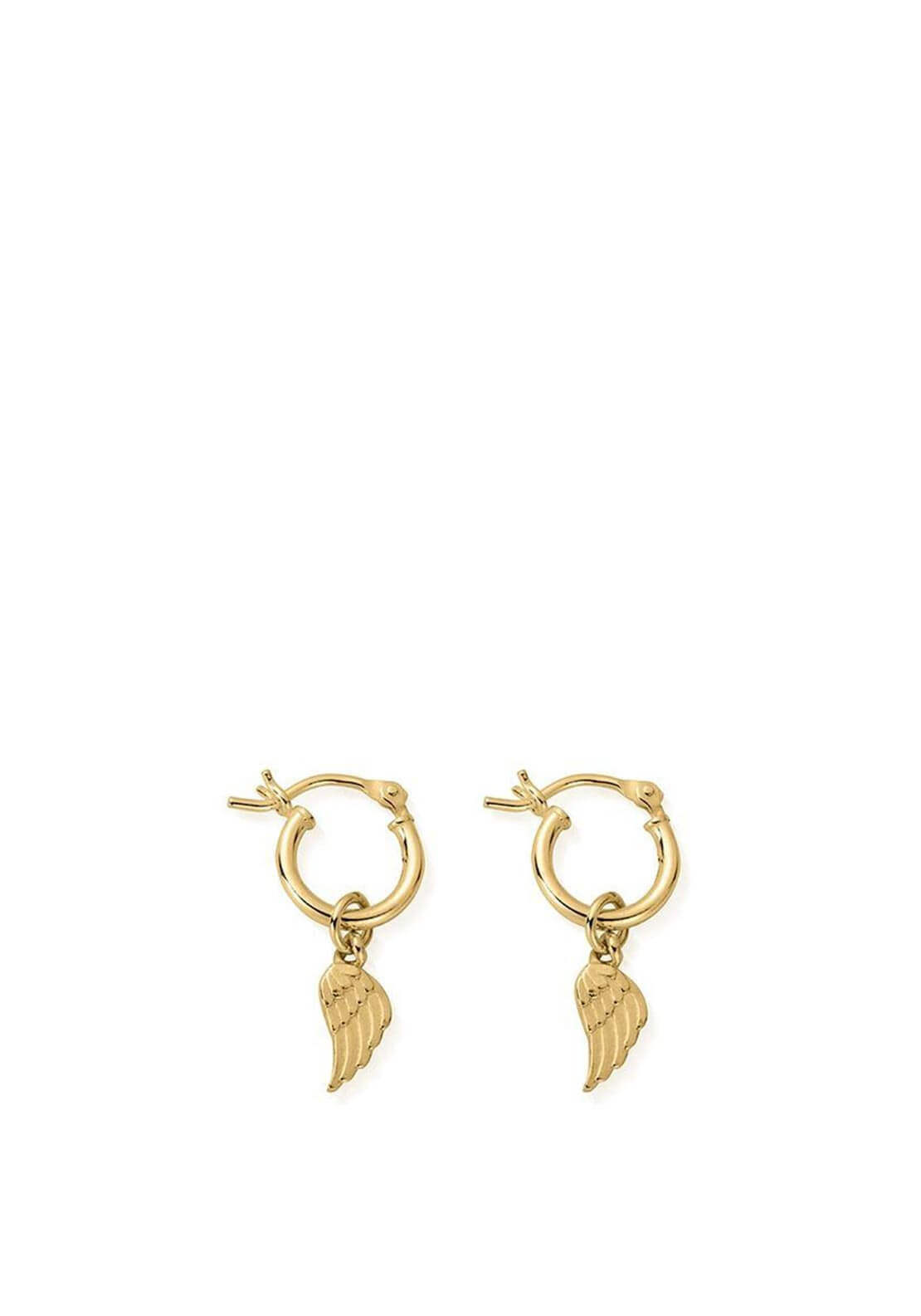 Chlobo Divinity Wing Hoop Earrings, Gold