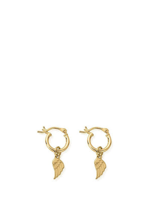 Chlobo Divinity Wing Hoop Earrings, Gold