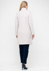Christina Felix Bow Trim Wool & Cashmere Coat, Beige