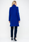 Christina Felix Bow Trim Wool & Cashmere Coat, Royal Blue