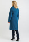 Christina Felix Wool & Cashmere Rich Tailored Coat, Teal Blue