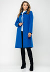 Christina Felix Wool & Cashmere Rich Tailored Coat, Blue