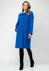 Christina Felix Wool & Cashmere Rich Tailored Coat, Blue
