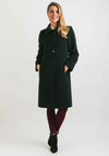 Christina Felix Wool & Cashmere Rich Tailored Coat, Forest Green