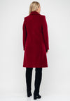 Christina Felix Wool & Cashmere Tailored Coat, Wine