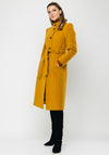 Christina Felix Belted Wool & Cashmere Coat, Mustard