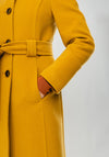 Christina Felix Belted Wool & Cashmere Coat, Mustard