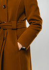 Christina Felix Belted Wool & Cashmere Coat, Brown
