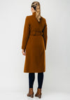 Christina Felix Belted Wool & Cashmere Coat, Brown