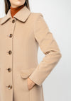 Christina Felix Classic Wool & Cashmere Coat, Camel