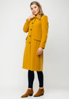 Christina Felix Classic Wool & Cashmere Coat, Mustard