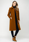 Christina Felix Classic Wool & Cashmere Coat, Brown