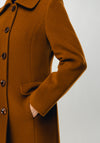 Christina Felix Classic Wool & Cashmere Coat, Brown