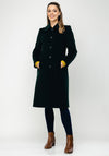 Christina Felix Classic Wool & Cashmere Coat, Forest Green