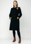 Christina Felix Classic Wool & Cashmere Coat, Forest Green