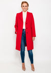 Christina Felix Tailored Long Coat, Red