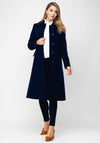 Christina Felix Classic Wool & Cashmere Coat, Navy