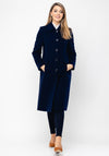 Christina Felix Classic Wool & Cashmere Coat, Navy
