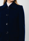 Christina Felix Classic Wool & Cashmere Coat, Navy