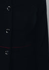 Christina Felix Polka Dot Jersey Jacket, Black