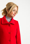 Christina Felix Wool & Cashmere Short Coat, Red