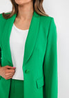 Christina Felix Single Breasted Blazer, Green