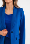 Christina Felix Single Breasted Blazer, Cobalt