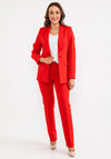 Christina Felix Single Breasted Blazer, Red