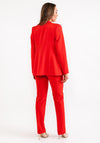 Christina Felix Single Breasted Blazer, Red