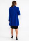 Christina Felix Swarovski Shoulder Mid Length Coat, Royal Blue