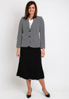 Christina Felix Abstract Print Blazer, Black & White