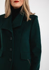 Christina Felix Wing Collar Coat, Pine Green