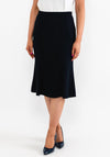 Christina Felix Tailored Flared Skirt, Navy
