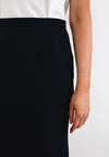 Christina Felix Tailored Flared Skirt, Navy