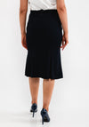Christina Felix Tailored Flared Skirt, Navy