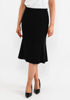 Christina Felix Tailored Flared Skirt, Black