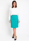 Christina Felix Classic Pencil Skirt, Emerald
