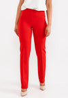 Christina Felix Tailored Slim Leg Trousers, Red