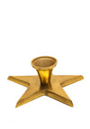 Kaemingk Aluminium Star Candle Holder Stand, Gold