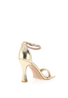 Zen Collection Metallic Square Toe Heeled Shoe, Gold