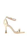 Zen Collection Metallic Square Toe Heeled Shoe, Gold