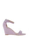 Zen Collection Faux Suede Wedged Heel Shoe, Light Purple