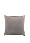 Fullshire Feather Filled Velvet Cushion with Circle Detailing, Charcoal