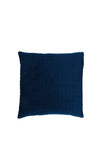 Fullshire Feather Filled Velvet Cushion with Circle Detailing, Royal Blue