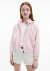 Calvin Klein Girls Mesh Insert Logo Windbreaker, Rose