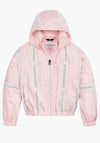 Calvin Klein Girls Mesh Insert Logo Windbreaker, Rose