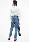Calvin Klein Jeans Micro Branding Hoodie, White