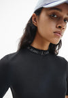 Calvin Klein Jeans Ribbed Logo Trim T-Shirt, Black